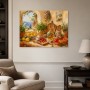 Mediterranes Stillleben als Leinwand oder Poster mit sonniger Küstenstimmung