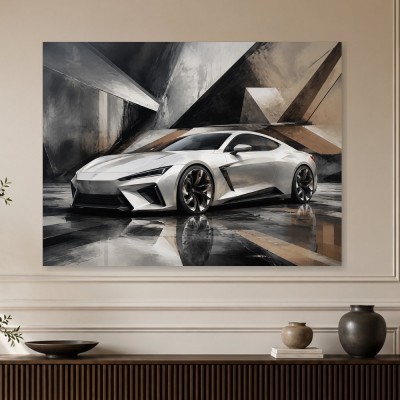 Sportlicher Supersportwagen als Acrylbild oder Fine Art Print