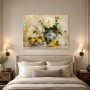 Weiße Pfingstrosen mit Zitrone, Leinwand und Kunstdruck