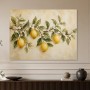 Zitronenzweig im mediterranen Stil, Wandbild oder Kunstdruck