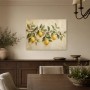 Zitronenzweig im mediterranen Stil, Wandbild oder Kunstdruck