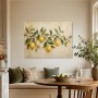 Zitronenzweig im mediterranen Stil, Wandbild oder Kunstdruck