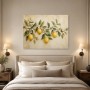 Zitronenzweig im mediterranen Stil, Wandbild oder Kunstdruck