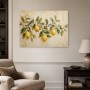 Zitronenzweig im mediterranen Stil, Wandbild oder Kunstdruck