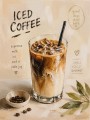 Iced Coffee Motiv als Poster oder Leinwand für die Küche