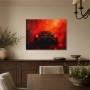 Ferrari im Feuerrot, Acrylbild oder Modernes Wandbild