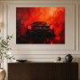 Ferrari im Feuerrot, Acrylbild oder Modernes Wandbild