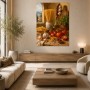 Mediterranes Stillleben als Kunstdruck oder Poster für die Küche