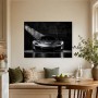 Silberner Sportwagen als Leinwand oder Acrylbild