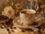 Luxuriöse Kaffee Stillleben als Leinwand oder Fine Art Print