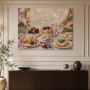 Brunch in Gold und Rosé, Wandbild oder Fine Art Print