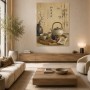 Japanische Teestube als Kunstdruck oder Leinwand für ruhige Wohnräume