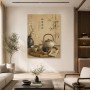 Japanische Teestube als Kunstdruck oder Leinwand für ruhige Wohnräume