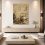 Japanische Teestube als Kunstdruck oder Leinwand für ruhige Wohnräume