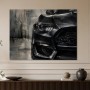 Dunkler Sportwagen als Leinwand oder Acrylbild