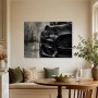 Dunkler Sportwagen als Leinwand oder Acrylbild