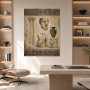 Antikes Wandbild mit Büste, Säule und Vase, Poster oder Leinwand