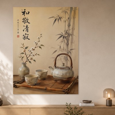 Japanische Teezeremonie als Wandbild oder Fine Art Print