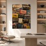 Retro Kassetten-Collage als Galerie Leinwand und Kunstdruck