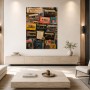 Retro Kassetten-Collage als Galerie Leinwand und Kunstdruck