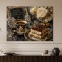 Elegante Kaffee-Tafel als Wandbild oder Kunstdruck