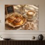 Morgendliches Caféstillleben als Kunstdruck oder Poster