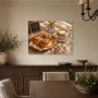 Morgendliches Caféstillleben als Kunstdruck oder Poster