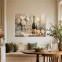 Champagnerrosen mit edlem Schimmer, Poster oder Acryl