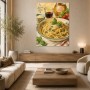 Italienisches Stillleben mit Pasta, Wandbild oder Kunstdruck