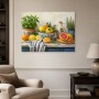 Zitronenstillleben als Kunstdruck oder Leinwand für die Küche