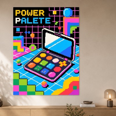 Power Palette als Pop Art Kunstdruck und Poster