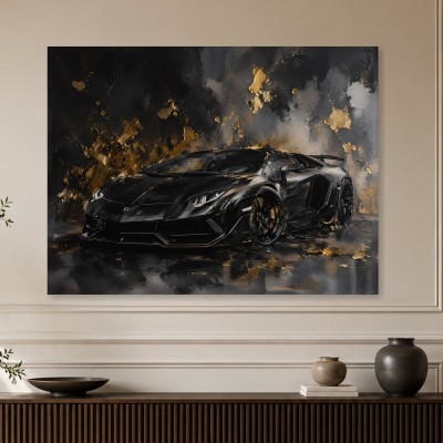 Eleganter Supersportwagen als Acrylbild oder Leinwand