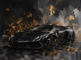 Eleganter Supersportwagen als Acrylbild oder Leinwand