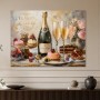 Champagner und Desserts als Leinwand oder Poster