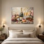 Champagner und Desserts als Leinwand oder Poster