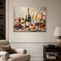 Champagner und Desserts als Leinwand oder Poster