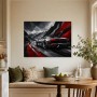 Dynamisches Sportwagenmotiv als Acrylbild oder Gallery Print