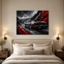 Dynamisches Sportwagenmotiv als Acrylbild oder Gallery Print