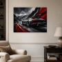 Dynamisches Sportwagenmotiv als Acrylbild oder Gallery Print