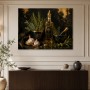 Goldene Olivenöl Stillleben Leinwand oder Poster