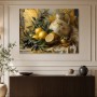 Goldenes Stillleben als Kunstdruck oder Leinwandbild