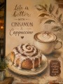 Cinnamon Cappuccino Genussmotiv als Kunstdruck oder Poster