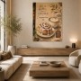 Cinnamon Cappuccino Genussmotiv als Kunstdruck oder Poster