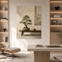 Bonsai Ruhe und Zen Kunstwerk für stilvolles Wohnambiente