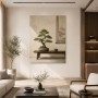 Bonsai Ruhe und Zen Kunstwerk für stilvolles Wohnambiente
