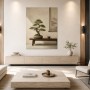 Bonsai Ruhe und Zen Kunstwerk für stilvolles Wohnambiente