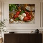 Stillleben mit Tomaten und Mozzarella als Kunstdruck oder Gallery Print