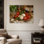 Stillleben mit Tomaten und Mozzarella als Kunstdruck oder Gallery Print