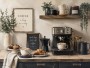 Rustikale Kaffeeküche als Leinwand oder Poster