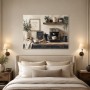 Rustikale Kaffeeküche als Leinwand oder Poster